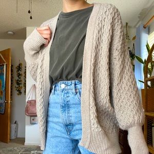 Tan, Mid length cardigan